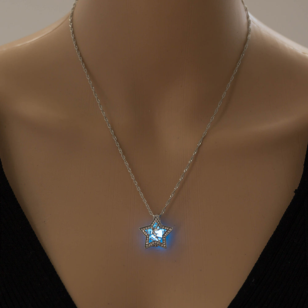 Halloween Pentagram Angel Glow‑in‑the‑Dark Necklace What Else You Got?
