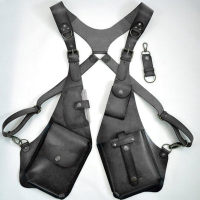 Steampunk Leather Underarm Bag – Retro Medieval Chest & Shoulder Bag