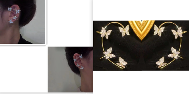 Fashion Earring Butterfly Ear Clip And Ear Hook Jewelry What Else You Got?