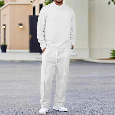 Classic Men's Minimalist Solid Color Suit - Casual & Comfortable