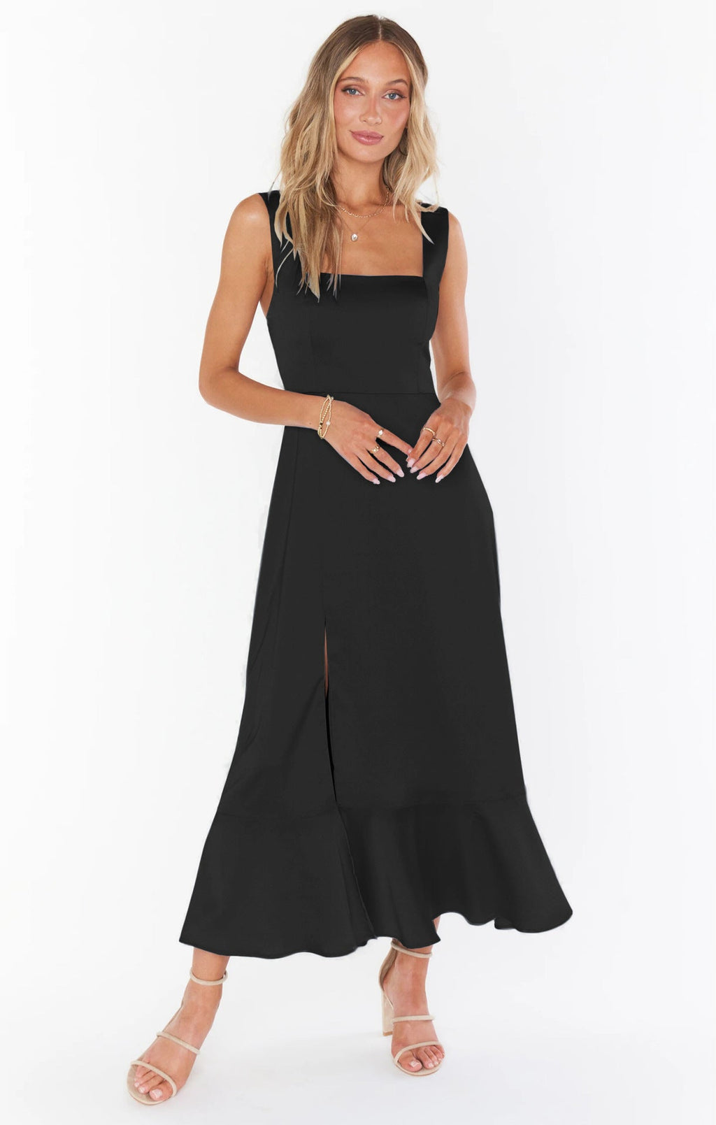 Temperament Suspender Split Dress With Lace-up Design Fashion Summer Ruffled Beach Dresses For Women What Else You Got?