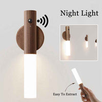 Magnetic Motion Sensor LED Night Light – Wireless PIR Rechargeable Lamp for Stairs & Hallways