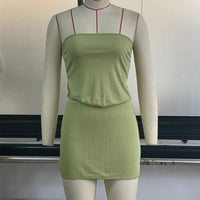 Elegant Women's Summer Two-Piece Outfit - Modest & Stylish Crop Top & Mini Skirt Set