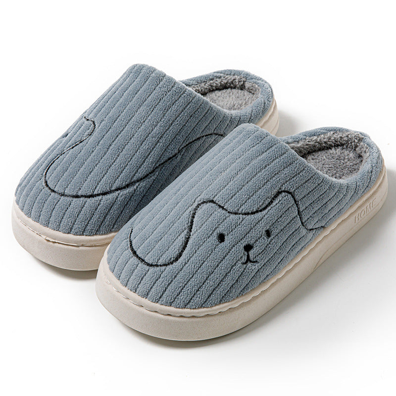 Striped Cat Slippers Indoor Couple Non-slip Floor Bedroom Slipper Winter Warm Plush House Shoes Women Men What Else You Got?