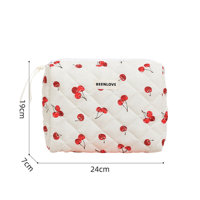 Portable Cotton Cosmetic Bag – Travel Makeup & Skincare Organizer (INS Style) What Else You Got?