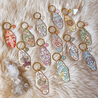 Zodiac Sign Enamel Keychain - Celestial Birthday Gift for All 12 Zodiac Signs