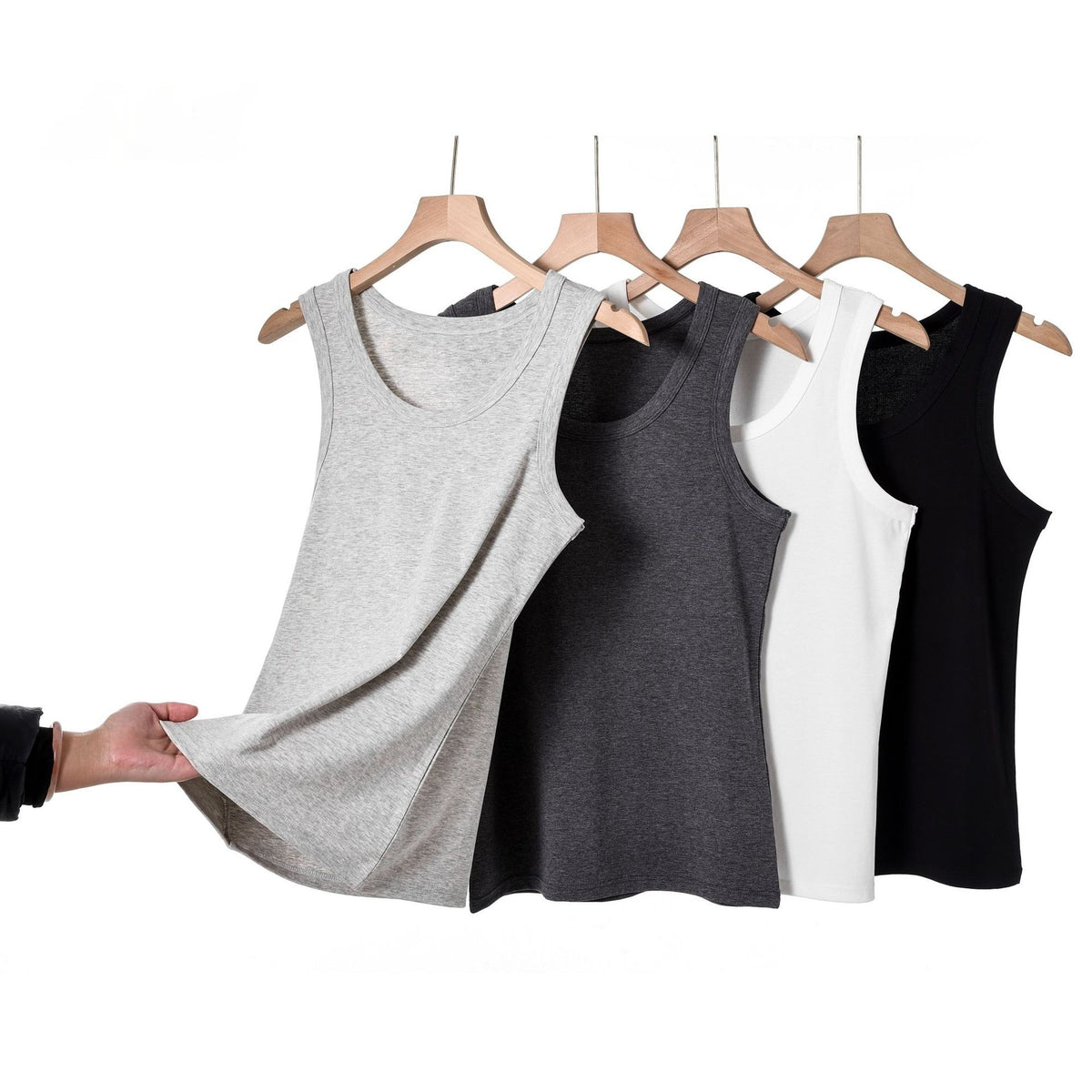 Men's Cool-Touch Stretch Sports Vest – Slim Fit Cotton Tank