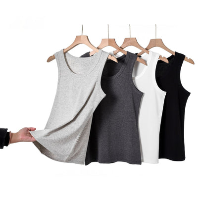 Men's Cool-Touch Stretch Sports Vest – Slim Fit Cotton Tank