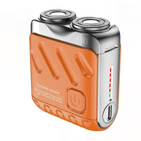 Portable Rotary Electric Shaver – Dual Head Rechargeable Razor