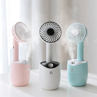 Breeze through dry air with this mini USB humidifier fan