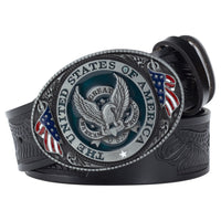 Eagle Buckle Genuine Leather Men's Casual Belt Leisure Fashion Clothing Accessories