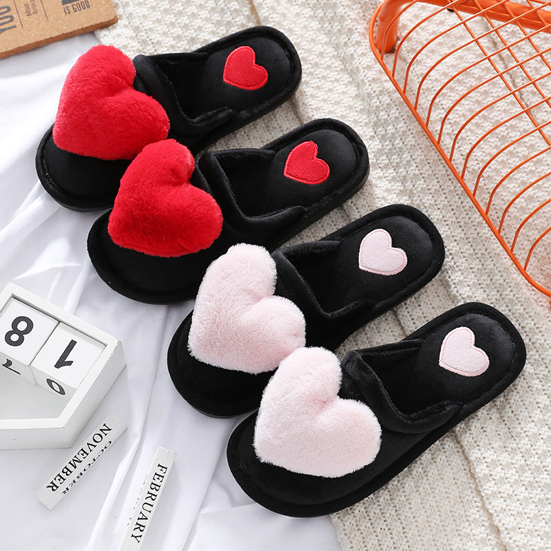 Cute Love Slipper Winter Warm Fluffy Shoes Home Slippers For Valentine's Day What Else You Got?
