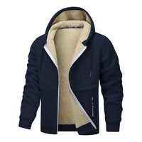 Heavenly Comfort Men's Heavyweight Fleece Hoodie - Thick Sherpa Lined Winter Jacket with Zipper
