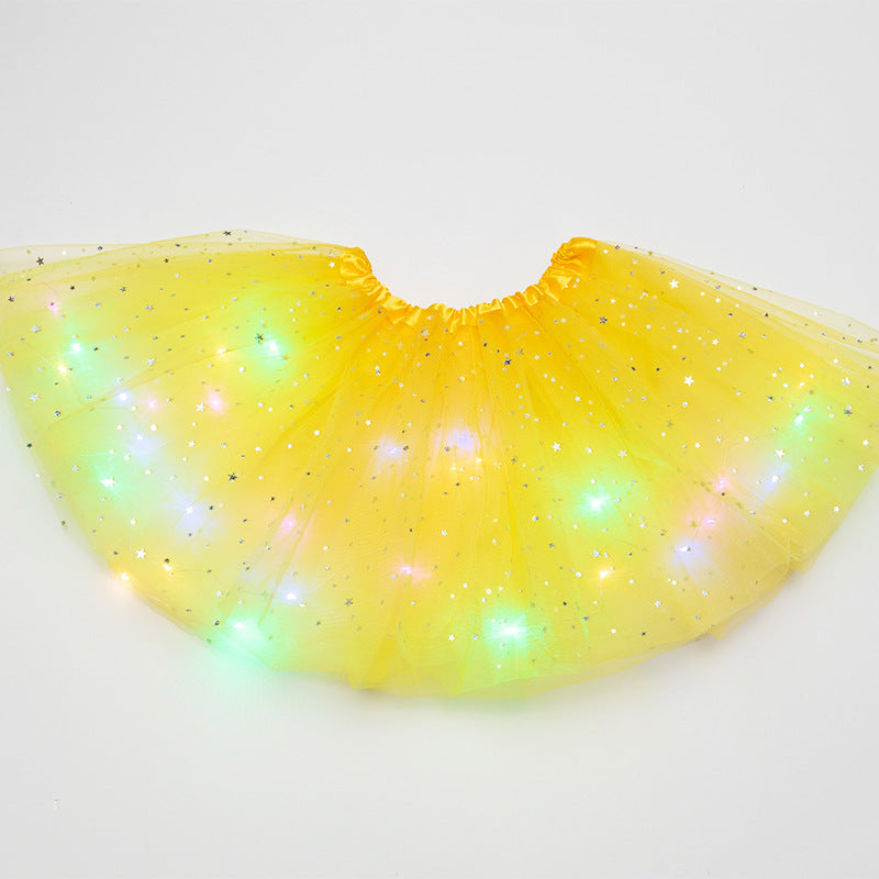 Magical & Luminous  LED Princess Halloween Tutu Skirt Sequins Shiny Skirt What Else You Got?