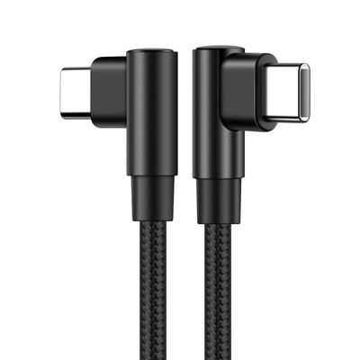 Premium Double-Ended Type-C Nylon Braided PD Fast Charging Cable - 2M, 60W Power Delivery - Durable & Tangle-Free