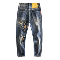 Men's Retro Ripped Jeans – Personalized Distressed Denim