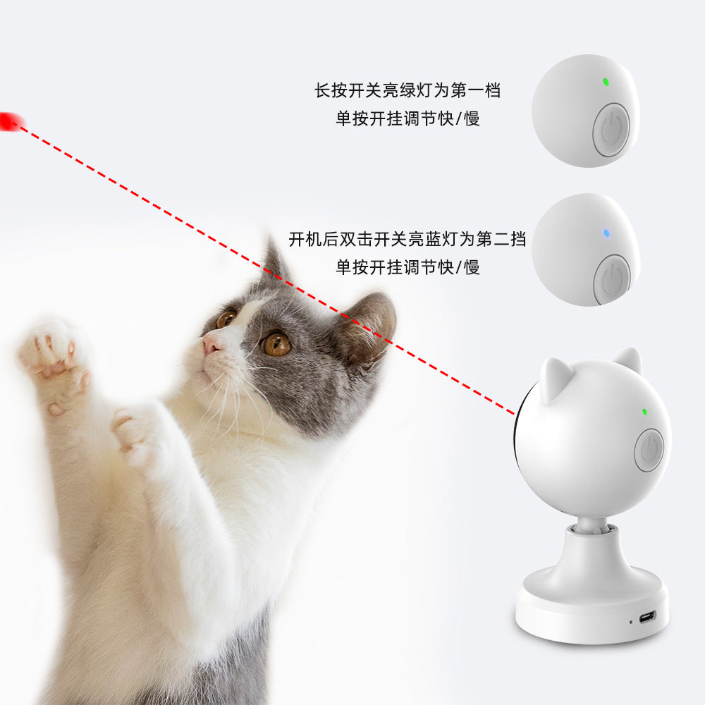 Smart Laser Cat Teaser Toy – Automatic Interactive Laser for Indoor Cats (USB Rechargeable) What Else You Got?