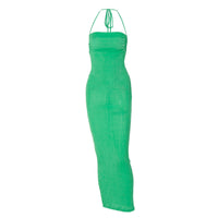 Elegant Women's Halter Backless Summer Dress - Modest & Stylish Club Party Outfit