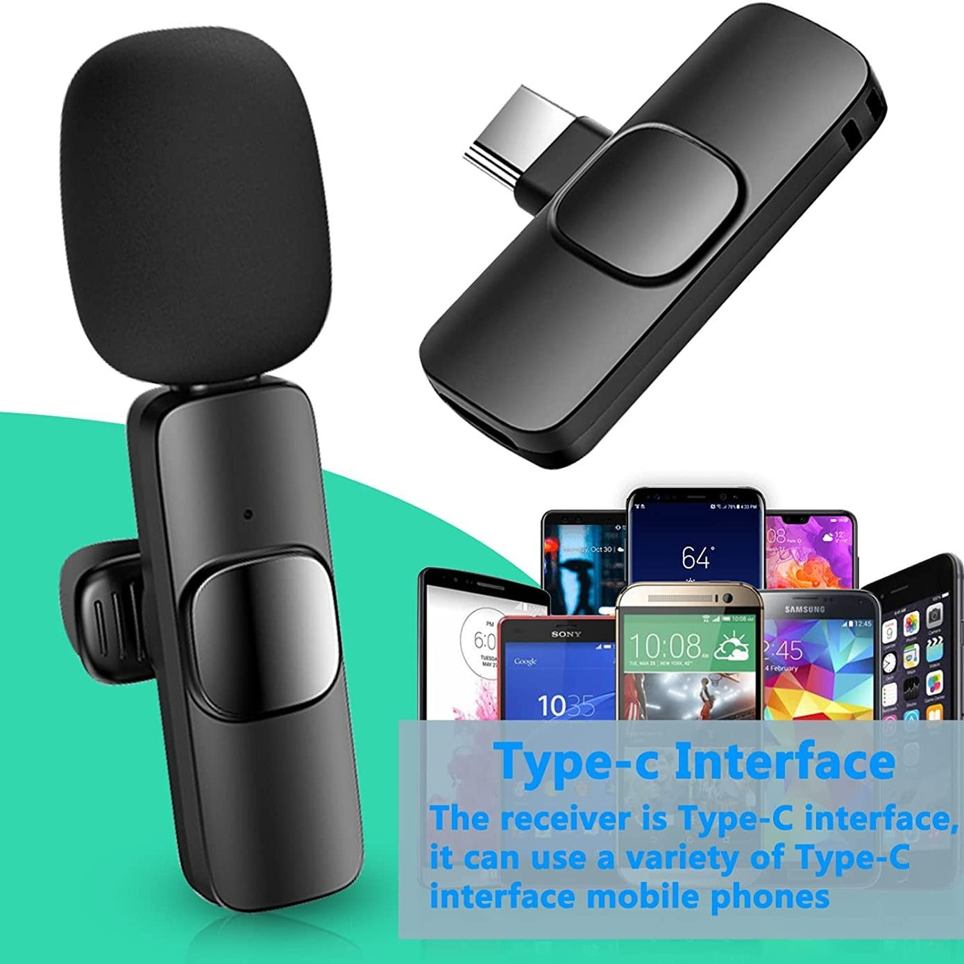 Wireless Lavalier Lapel Microphone For IPhone IPad Professional Wireless Clip Mic - Cordless Omnidirectional Condenser Recording Mic For Interview Video Podcast Vlog YouTube What Else You Got?