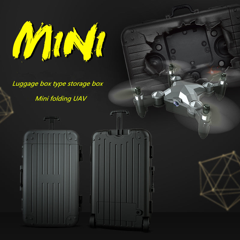 New Luggage Box Storage Box Folding Mini UAV Aerial Photography Remote Control Four Axis Children's Toys Drone What Else You Got?