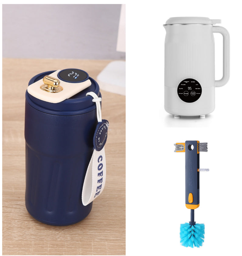 Smart Digital Thermal Bottle Portable Coffee Mug Stainless Steel Water Bottle In-Car Insulated Cup Keep Cold Vacuum Flasks 450ml What Else You Got?
