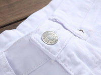 Vintage Streetwear Denim Jeans - Bold Newspaper Print for Men & Women