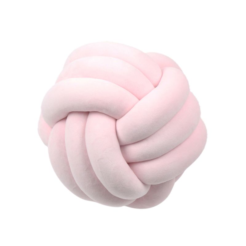 Knotted Plush Ball Design Round Throw Pillow What Else You Got?