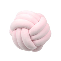 Cozy Knotted Plush Ball Throw Pillow - Soft & Cuddly Decor for Home