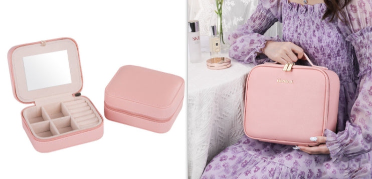 Smart LED Cosmetic Case with Full‑Screen Mirror – Large Capacity Portable PU Makeup Storage Bag (12" / 16") What Else You Got?