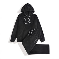 Plus-Size Men’s Comfortable Hoodie & Jogger Set – Everyday Casual Streetwear Outfit
