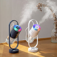 Mini USB Desktop Humidifier - Portable Cool Mist Diffuser with LED Night Light