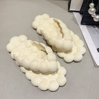 Comfortable Women's Bubble Sole Flip Flop Slippers - 4 Colors - Indoor & Outdoor Beach Sandals