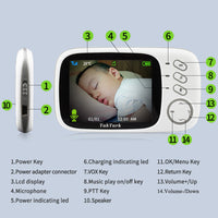 Christian Baby Monitor with Two-Way Talk & Worship Music Player - 3.2