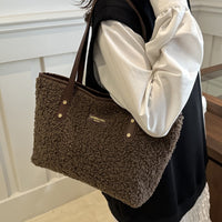 Plush Furry Bucket Bag – Soft Cotton Shoulder Tote for Everyday Style
