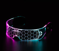 LED Rave Glasses – 7-Color Glow Party Goggles for Festivals & Concerts