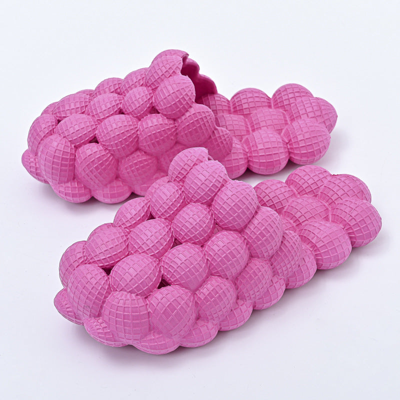 New Summer Fashion Massage Mesh  Bubble  Bathroom Slides Home Indoor Anti-Skid Shoes What Else You Got?