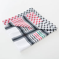 Men's Saudi Print Headscarf – Warm, Sun-Proof & Dustproof Square Scarf for All Seasons