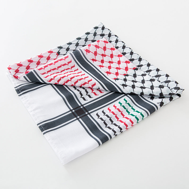 Men’s Middle East Saudi Print Headscarf – Warm, Sun‑Proof, Dustproof Square Scarf What Else You Got?
