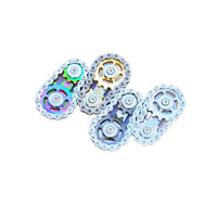 Stainless Steel Chain Gear Fidget Spinner – Premium EDC Stress Relief Flywheel Gyro