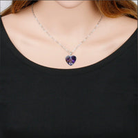 Divine Zodiac Heart Pendant Necklace - 12 Constellations & Bible Verse Gift