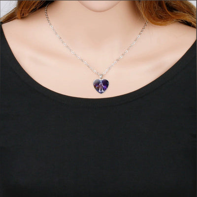Divine Zodiac Heart Pendant Necklace - 12 Constellations & Bible Verse Gift