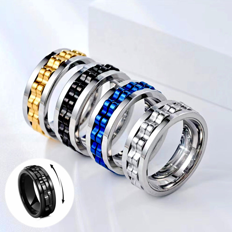 Unisex Titanium Steel Ring – Seiko-Crafted Minimalist Band Sizes 6–13