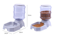 Automatic Pet Feeder & Water Fountain - Gravity Food Dispenser for Cats & Dogs