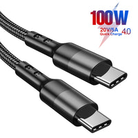100W USB-C Fast Charging Cable – Universal PD Cable for All Devices