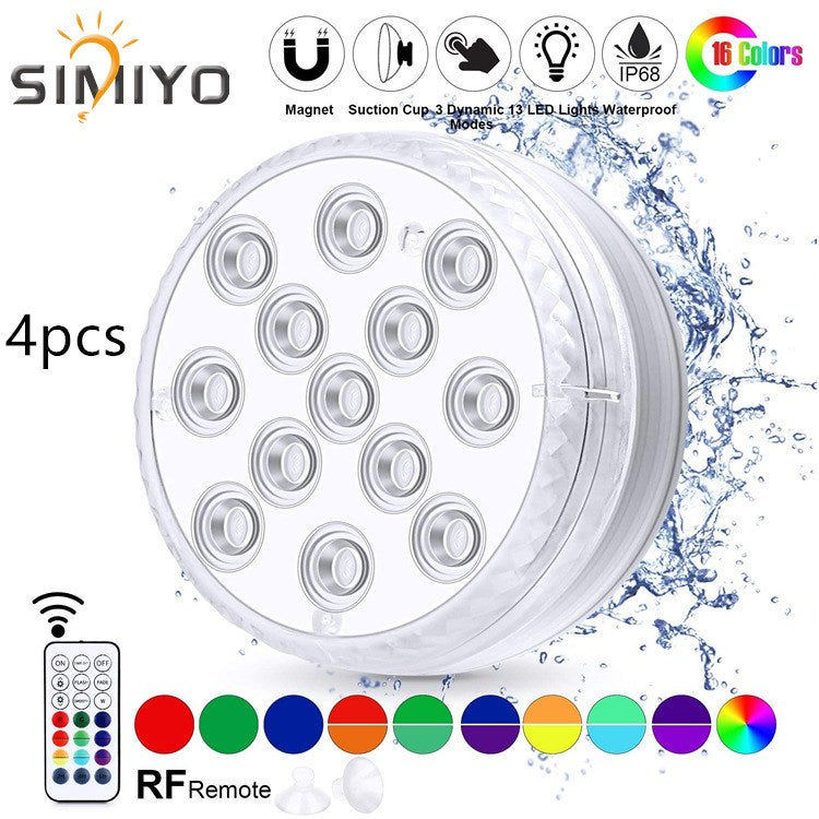 Led Beads Submersible Light Waterproof Underwater Lamp For Garden Swimming Pool Fountain Spa Party Bathroom Remote Control What Else You Got?