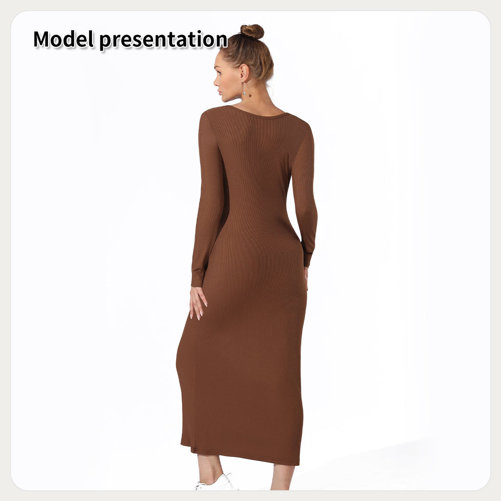 Women's Fashion Simple Solid Color Dress What Else You Got?