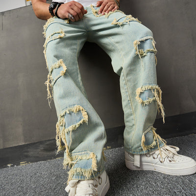 Men's American Retro Wide Leg Jeans