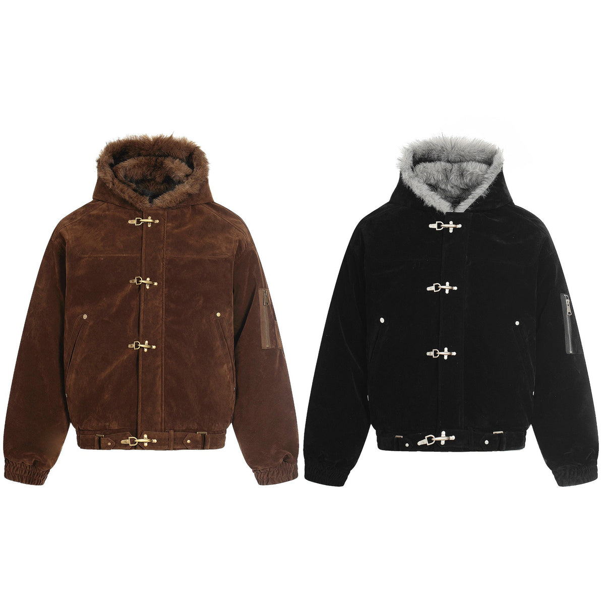 Premium Minimalist Hooded Winter Coat - Warm Streetwear Essentials for Men