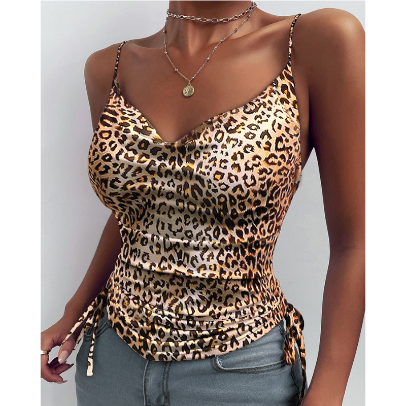 Spaghetti Strap Tops V-neck Camisole Shirts Women Summer Clothes What Else You Got?