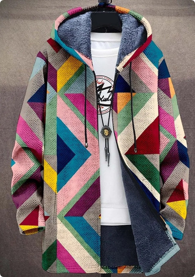 Winter Plush‑Lined Windproof Printed Jacket What Else You Got?